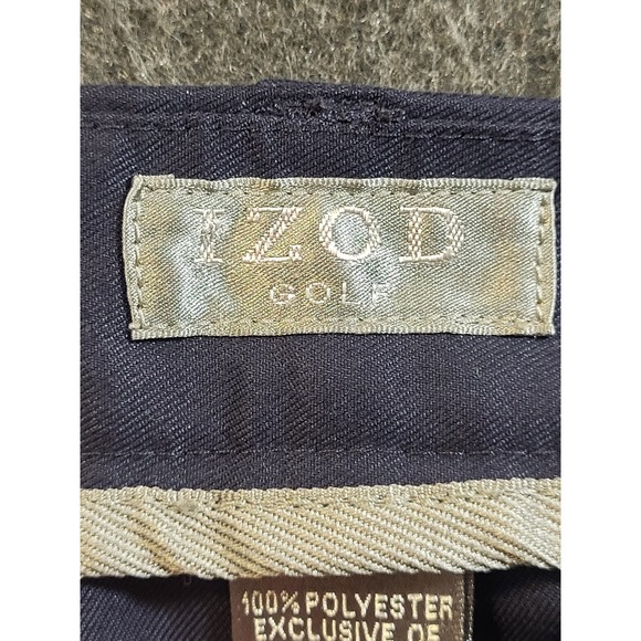 Izod Golf Shorts Classic Navy  Golf Shorts Sz 38 Polyester - Picture 7 of 10
